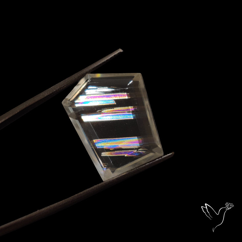 Malawi Moonstone Portrait Cut Faceted Step Cut