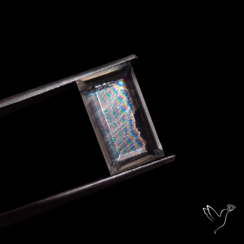 Malawi Moonstone Portrait Cut Faceted Step Cut