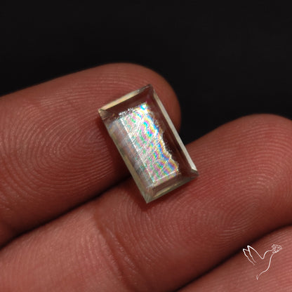 Malawi Moonstone Portrait Cut Faceted Step Cut