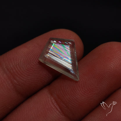 Malawi Moonstone Portrait Cut Faceted Step Cut