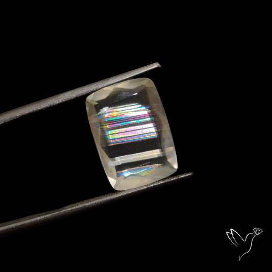 Malawi Moonstone Portrait Cut Faceted Step Cut