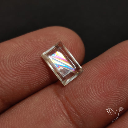 Malawi Moonstone Portrait Cut Faceted Step Cut