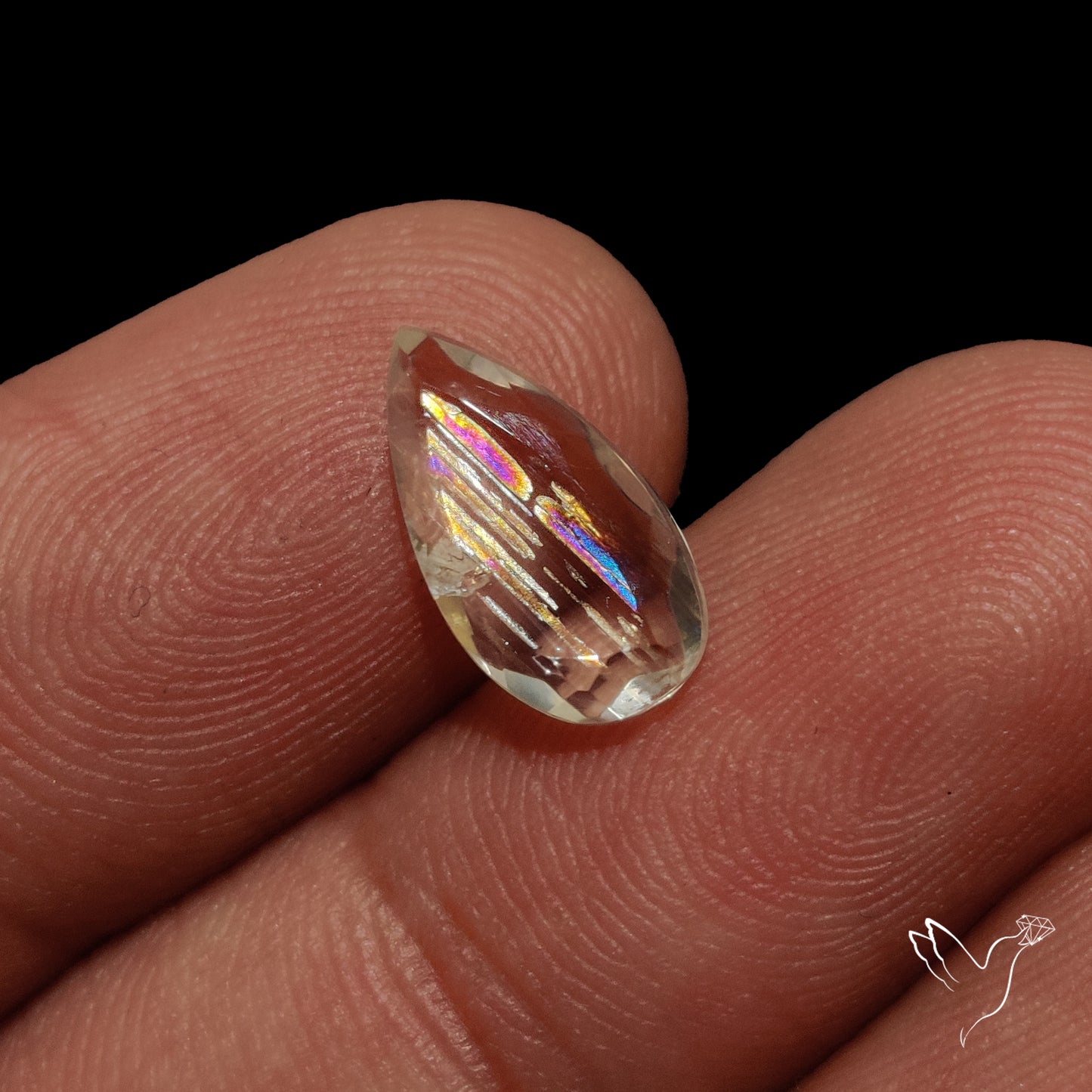 Malawi Moonstone Portrait Cut Faceted Step Cut