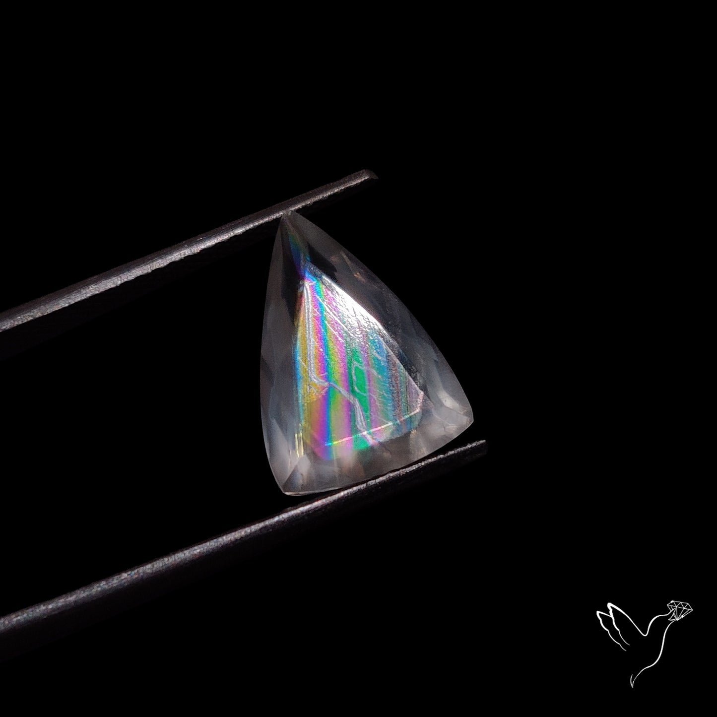 Faceted Malawi Moonstone Rare Rainbow Sheen Cut Stone