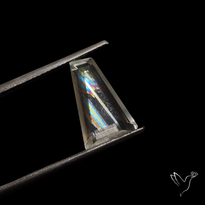 Malawi Moonstone Portrait Cut Faceted Step Cut