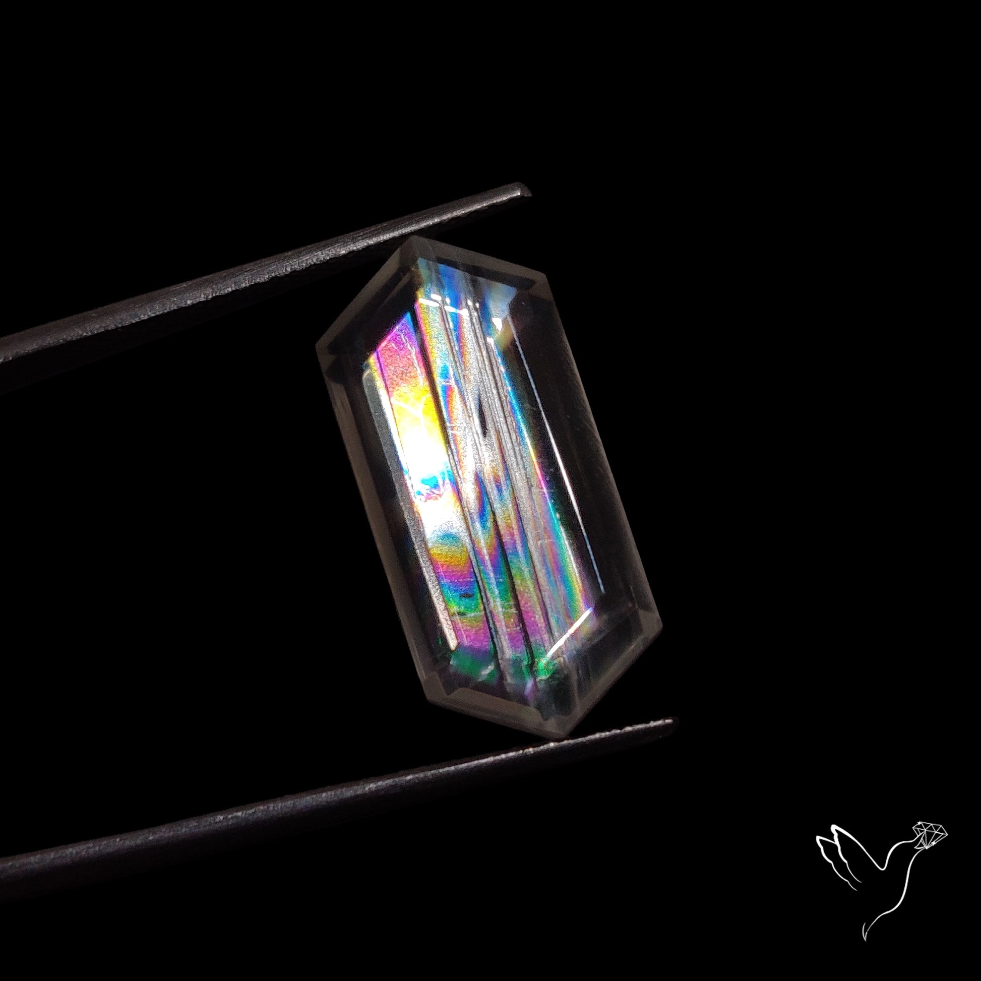 Malawi Moonstone Portrait Cut Faceted Step Cut