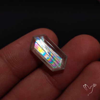 Malawi Moonstone Portrait Cut Faceted Step Cut