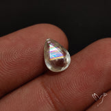 Faceted Malawi Moonstone Rare Rainbow Sheen Cut Stone