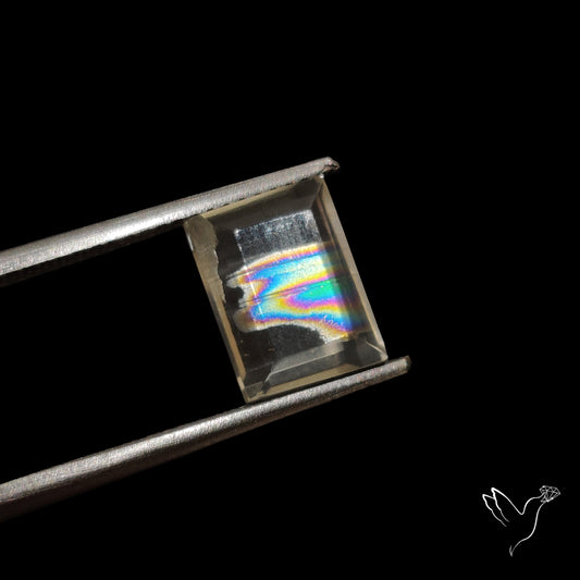 Malawi Moonstone Portrait Cut Faceted Step Cut