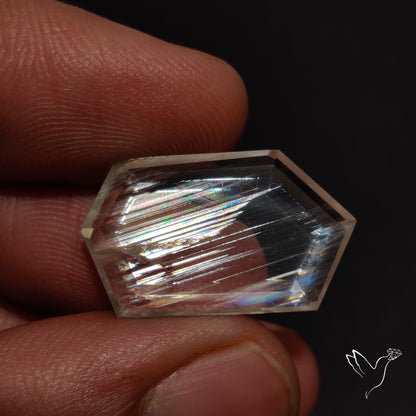 Malawi Moonstone Portrait Cut Faceted Step Cut