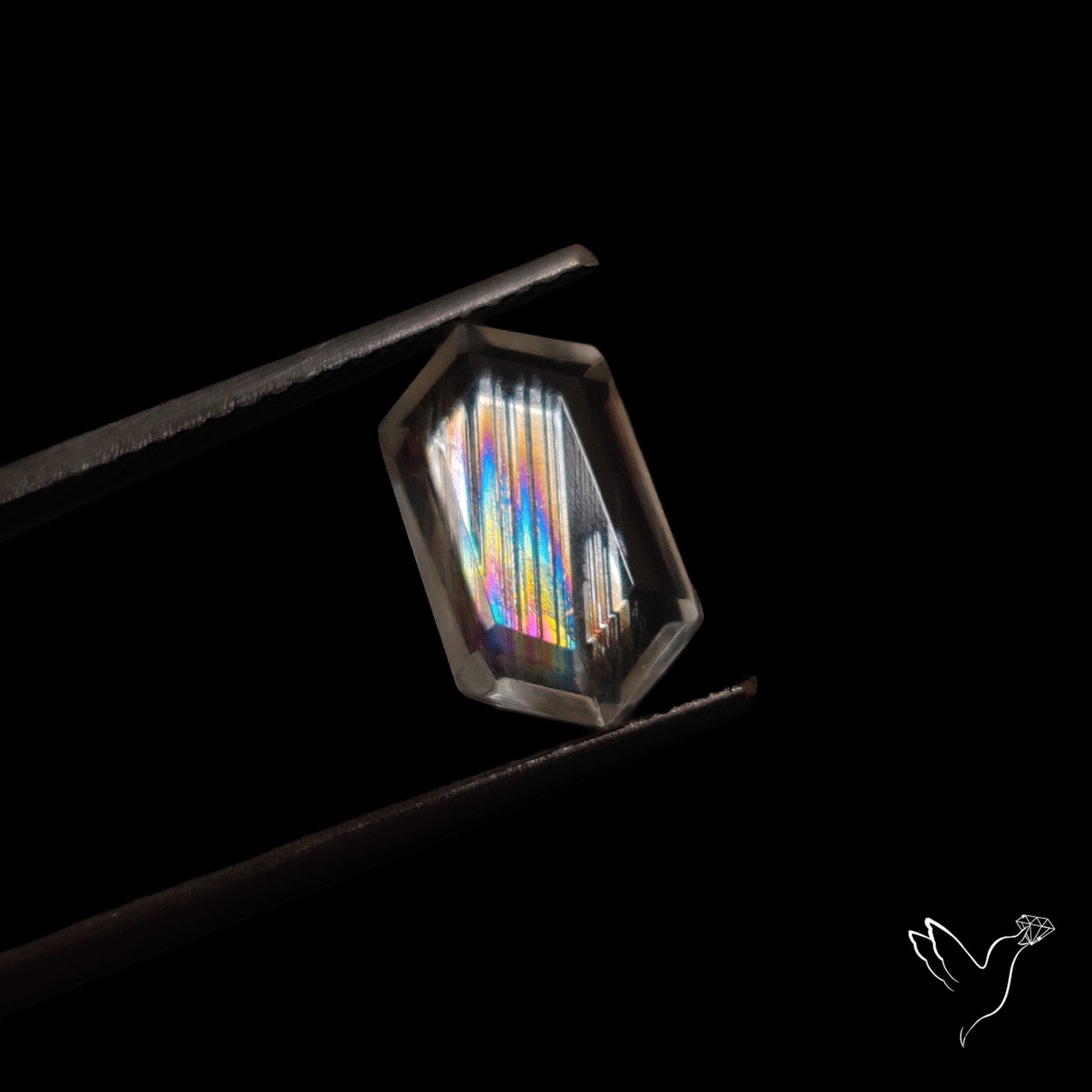 Malawi Moonstone Portrait Cut Faceted Step Cut