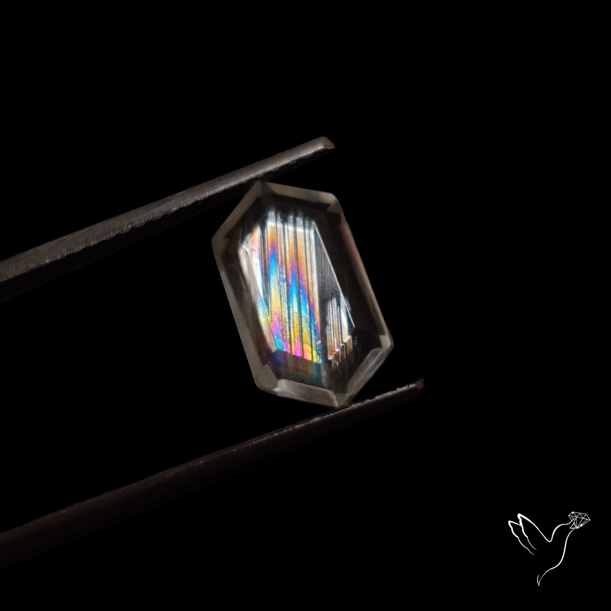 Malawi Moonstone Portrait Cut Faceted Step Cut