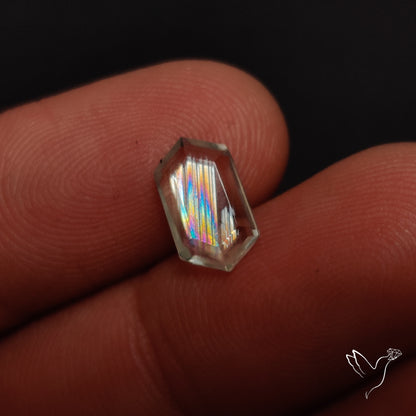 Malawi Moonstone Portrait Cut Faceted Step Cut