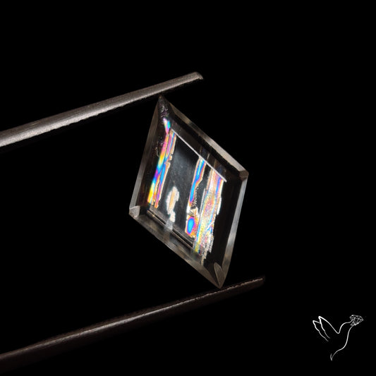 Malawi Moonstone Portrait Cut Faceted Step Cut