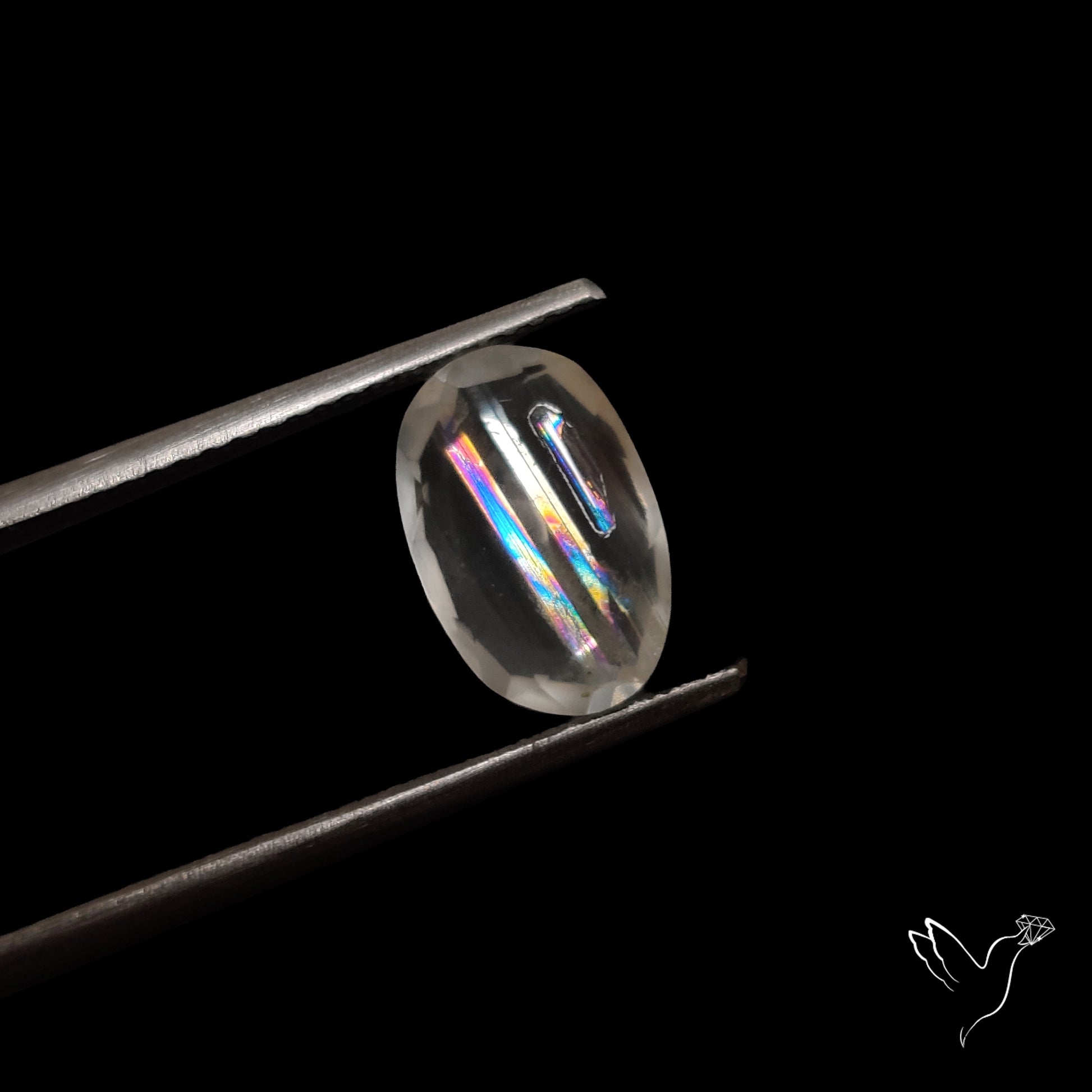 Malawi Moonstone Portrait Cut Faceted Step Cut