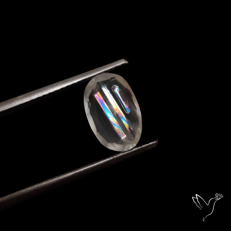 Malawi Moonstone Portrait Cut Faceted Step Cut