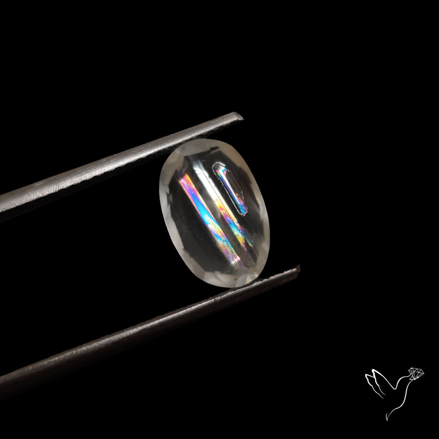 Malawi Moonstone Portrait Cut Faceted Step Cut