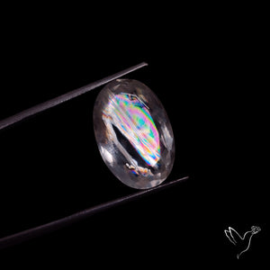 Faceted Malawi Moonstone Rare Rainbow Sheen Cut Stone