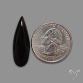 Long Black Onyx Smooth Cabochon
