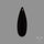 Long Black Onyx Smooth Cabochon
