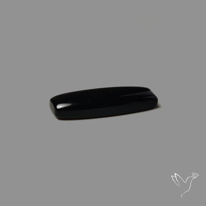 Long Black Onyx Smooth Cabochon
