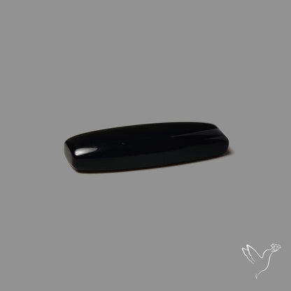 Long Black Onyx Smooth Cabochon