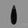 Long Black Onyx Smooth Cabochon