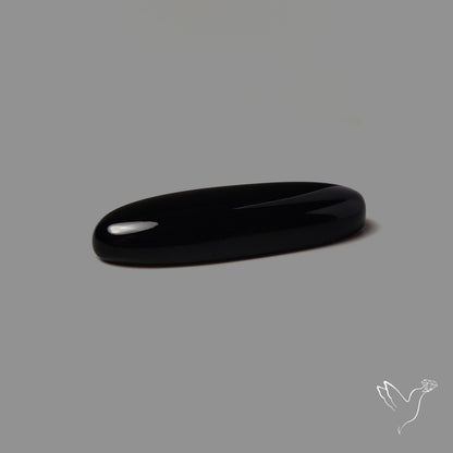 Long Black Onyx Smooth Cabochon