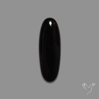Long Black Onyx Smooth Cabochon