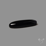 Long Black Onyx Smooth Cabochon
