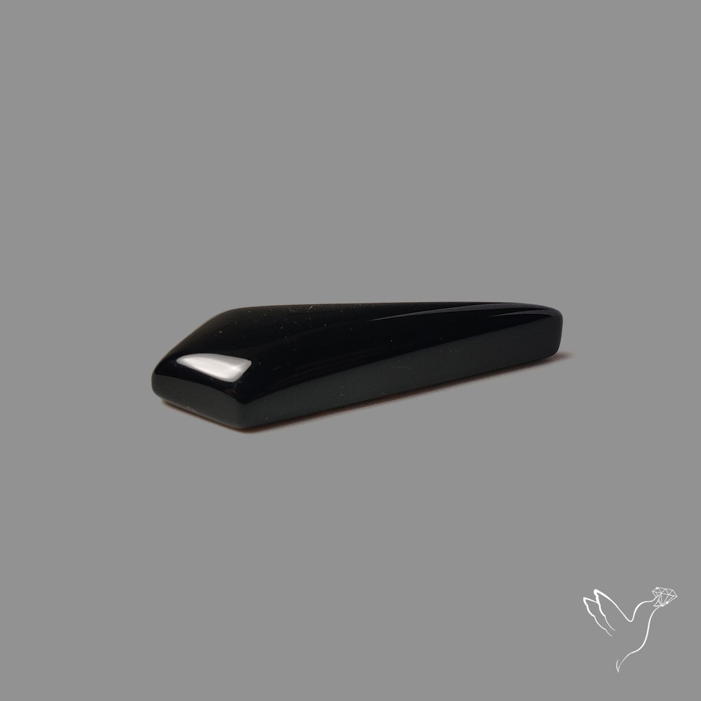 Long Black Onyx Smooth Cabochon