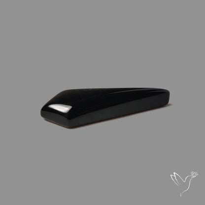 Long Black Onyx Smooth Cabochon