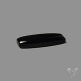 Long Black Onyx Smooth Cabochon