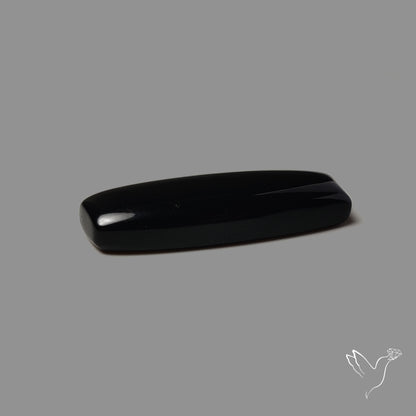 Long Black Onyx Smooth Cabochon