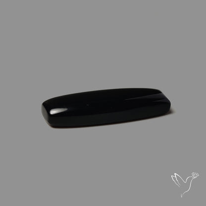 Long Black Onyx Smooth Cabochon