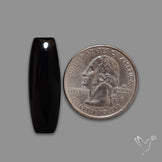 Long Black Onyx Smooth Cabochon