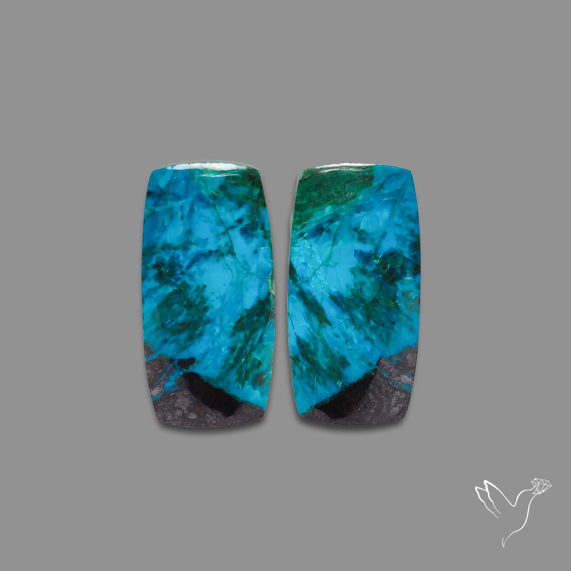 Shattuckites Chrysocolla Pair