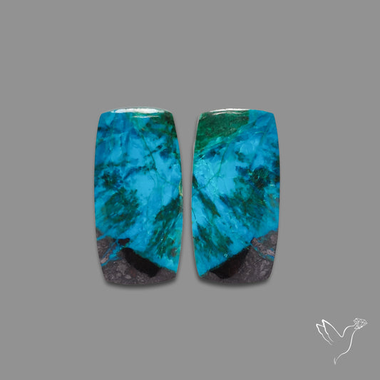 Shattuckites Chrysocolla Pair