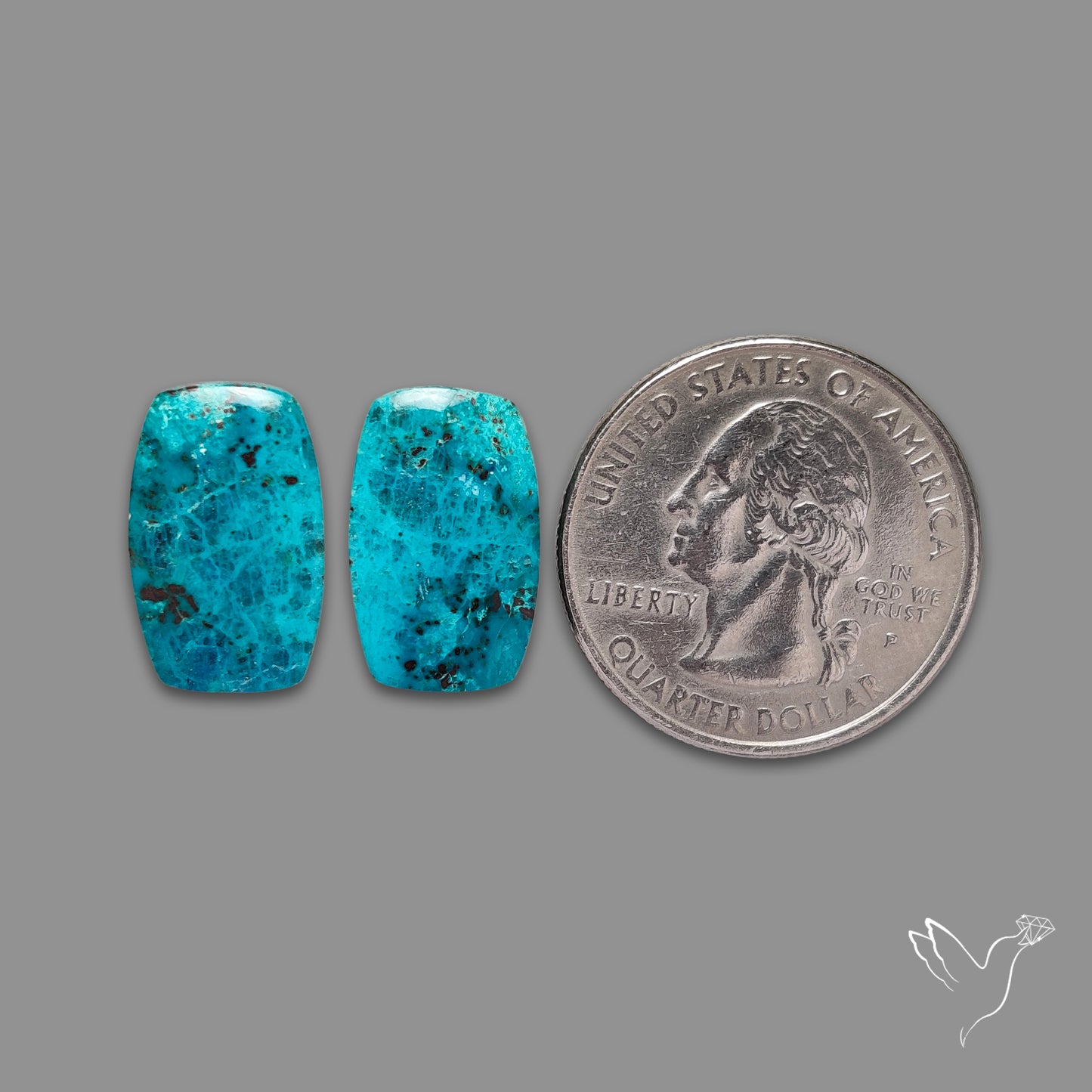 Shattuckites Chrysocolla Pair