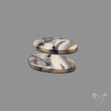 Hyacinth Jasper Cabochon Pair