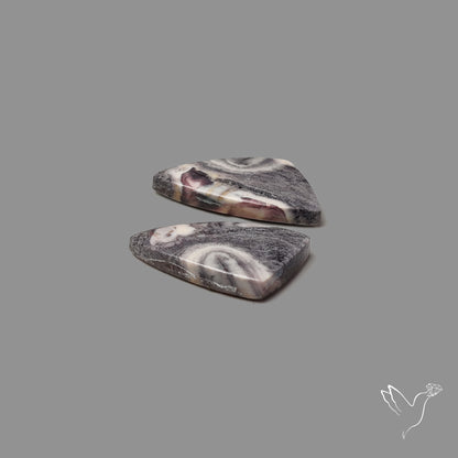 Hyacinth Jasper Cabochon Pair