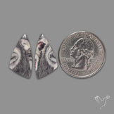 Hyacinth Jasper Cabochon Pair