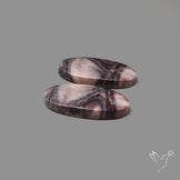 Hyacinth Jasper Cabochon Pair