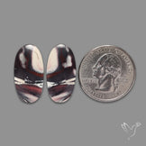 Hyacinth Jasper Cabochon Pair