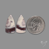 Hyacinth Jasper Cabochon Pair