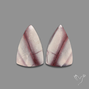 Hyacinth Jasper Cabochon Pair