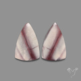 Hyacinth Jasper Cabochon Pair