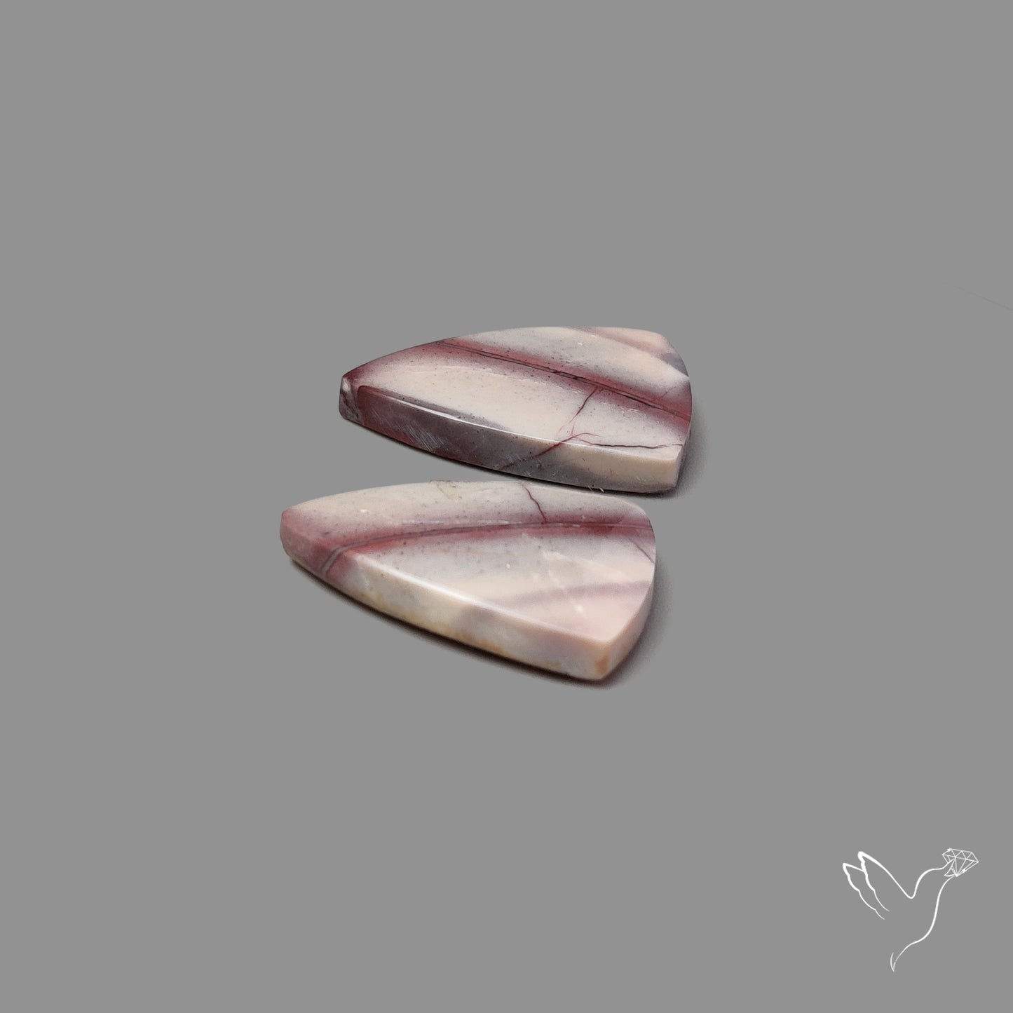 Hyacinth Jasper Cabochon Pair