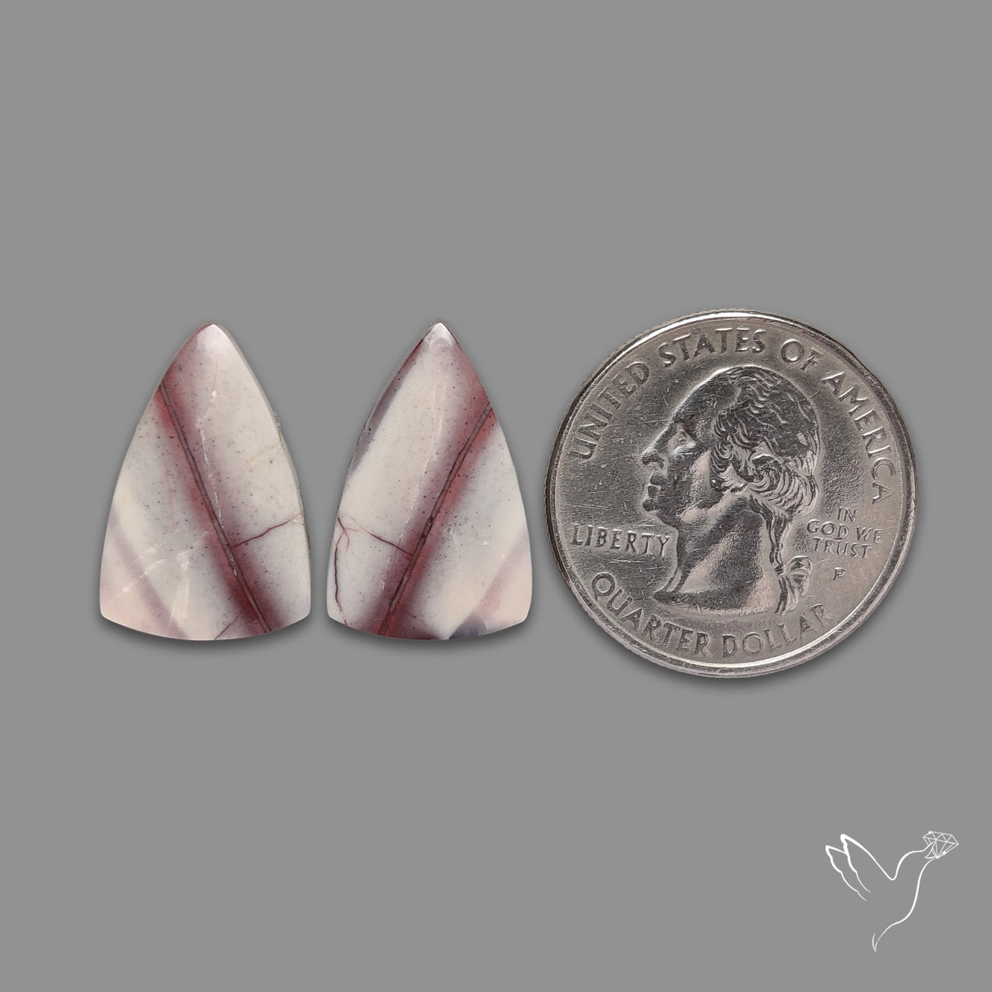 Hyacinth Jasper Cabochon Pair