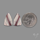 Hyacinth Jasper Cabochon Pair